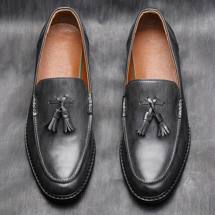 Mocasines con borlas de piel auténtica Sorrento