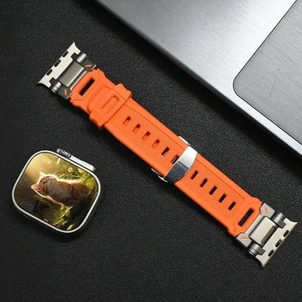 Correa de silicona TitaniumBuckle™️ para Apple Watch