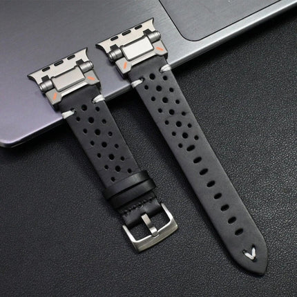 Correa de cuero TitaniumTouch para Apple Watch