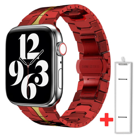 Correa de acero inoxidable y titanio para Apple Watch