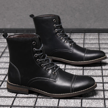 Botas de piel auténtica Pelle Italiana