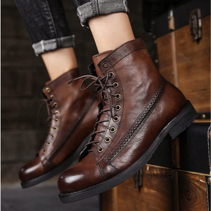 Botas de piel auténtica Torreto