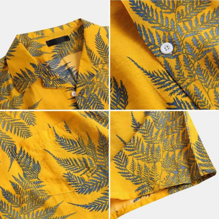 Sunny Palm - Camisa de algodón