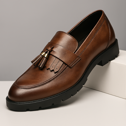 Mocasines de cuero con borlas de Londres