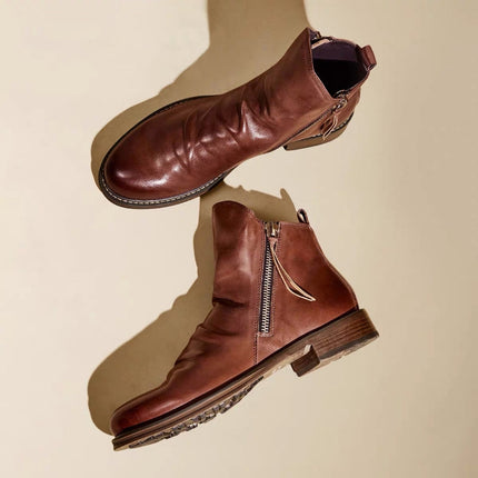 Botas Chelsea de piel auténtica Milano