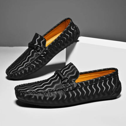 Mocasines de piel auténtica Olympe