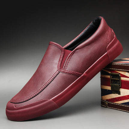Zapatillas Chelsea de cuero sin cordones