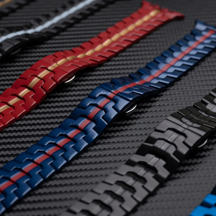 Correa de acero inoxidable y titanio para Apple Watch