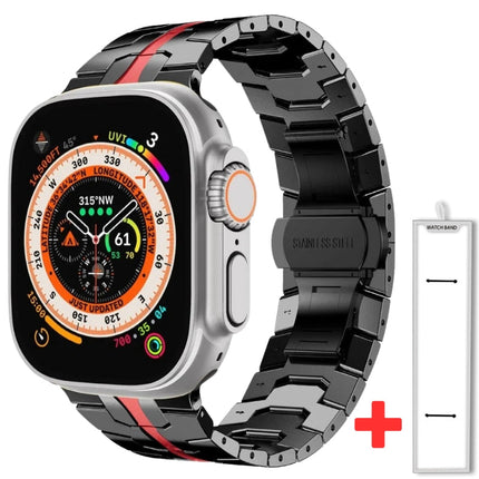 Correa de acero inoxidable y titanio para Apple Watch