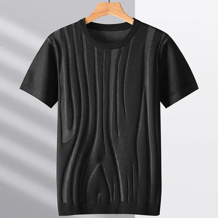 Camisa de punto de seda jacquard de Hype Ice