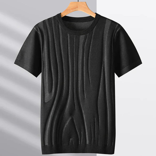 Camisa de punto de seda jacquard de Hype Ice