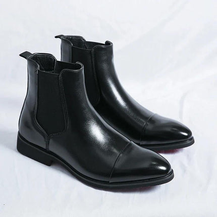 Botas Chelsea de piel auténtica Giovanni