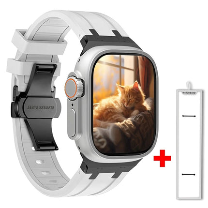 Correa de silicona y titanio Onyx para Apple Watch