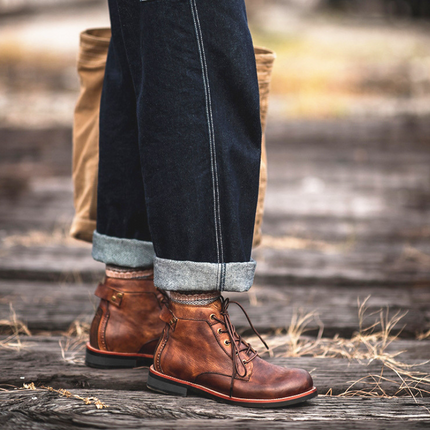 Botas Hudson de piel auténtica hechas a mano