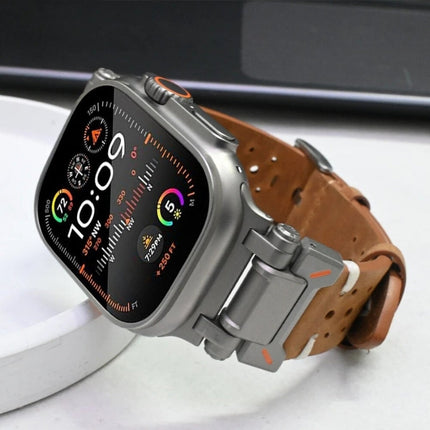 Correa de cuero TitaniumTouch para Apple Watch