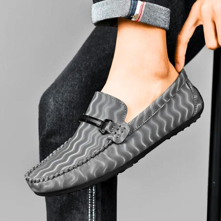 Mocasines de piel auténtica Olympe