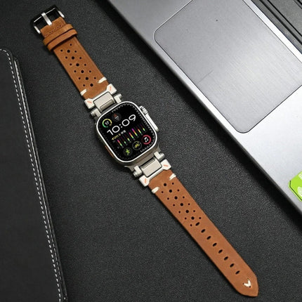 Correa de cuero TitaniumTouch para Apple Watch