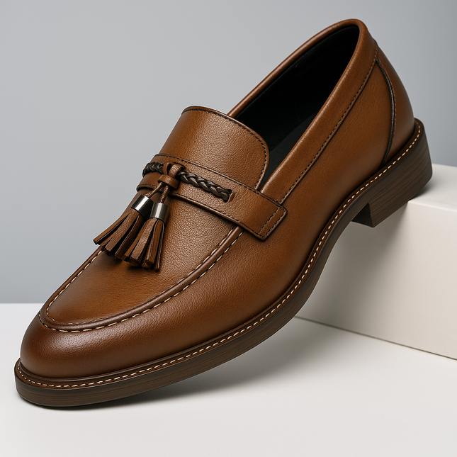 Mocasines con borlas de cuero Cambridge