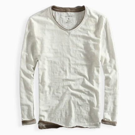 Camisa de manga larga de algodón Haru