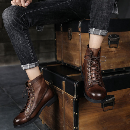 Botas de piel auténtica Torreto