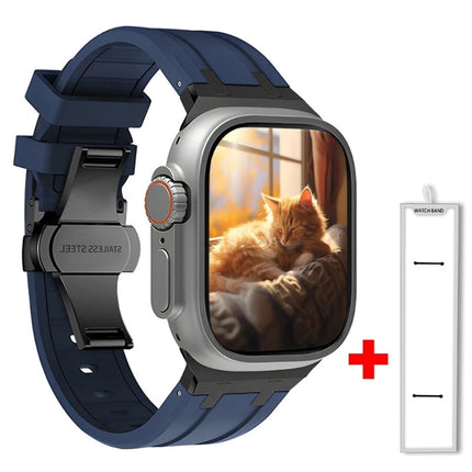Correa de silicona y titanio Onyx para Apple Watch