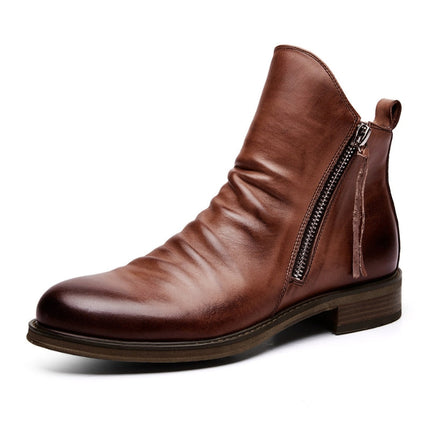 Botas Chelsea de piel auténtica Milano
