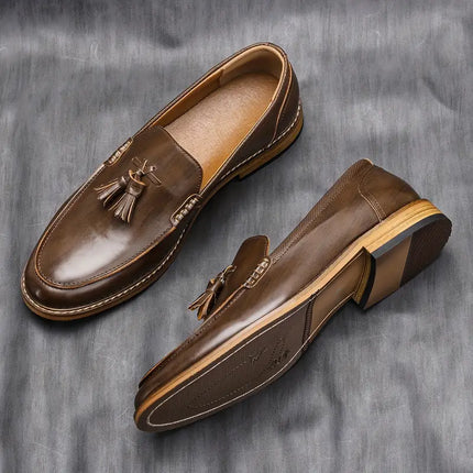 Mocasines con borlas de piel auténtica Sorrento