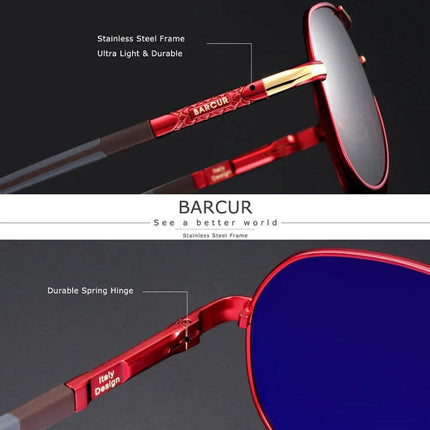 Gafas de sol de aviador Barcur