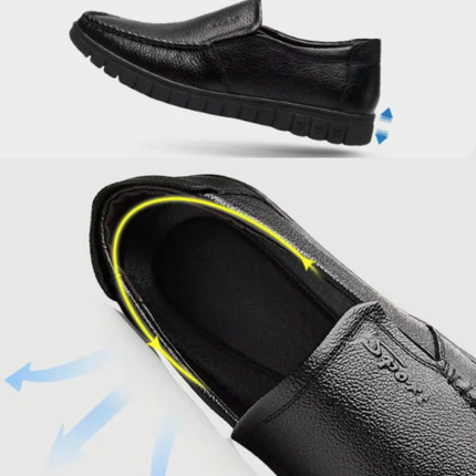 Mocasín Clásico de Cuero Ortopédico