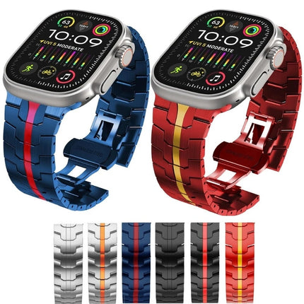 Correa de acero inoxidable y titanio para Apple Watch