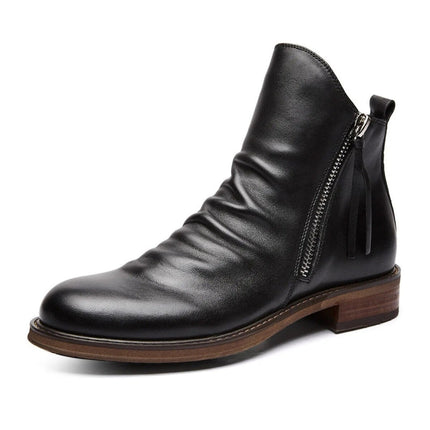 Botas Chelsea de piel auténtica Milano