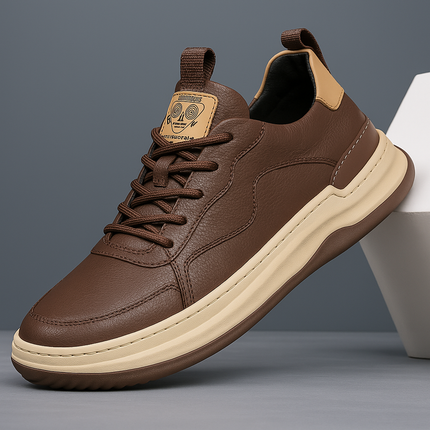 Zapatillas de piel auténtica Nero Italiana