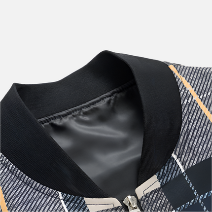 Chaqueta bomber a cuadros Ansel