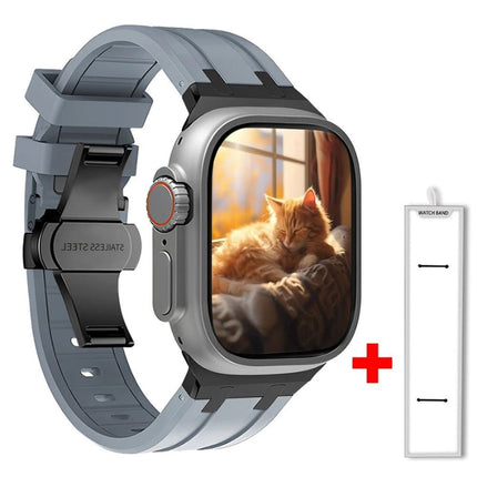 Correa de silicona y titanio Onyx para Apple Watch