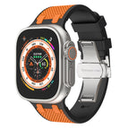 Negro Naranja / Apple Watch 42/44/45 mm
