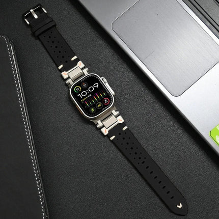 Correa de cuero TitaniumTouch para Apple Watch