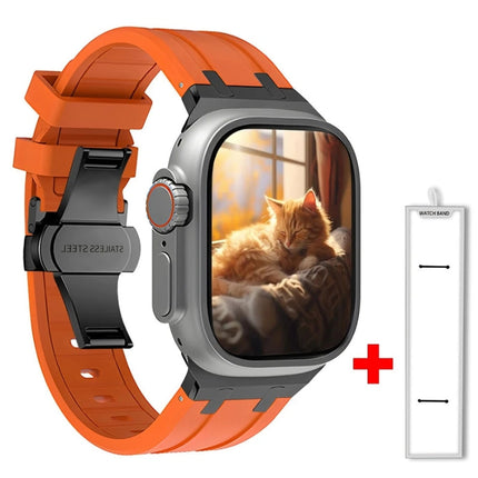 Correa de silicona y titanio Onyx para Apple Watch