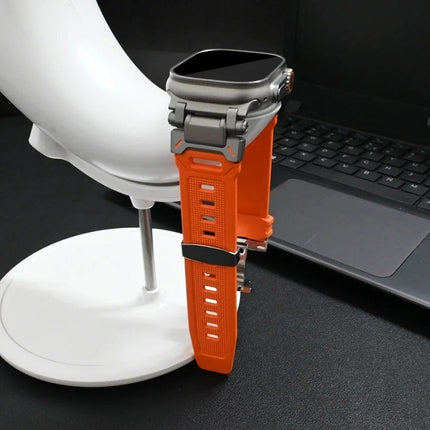 Correa de silicona TitaniumBuckle™️ para Apple Watch