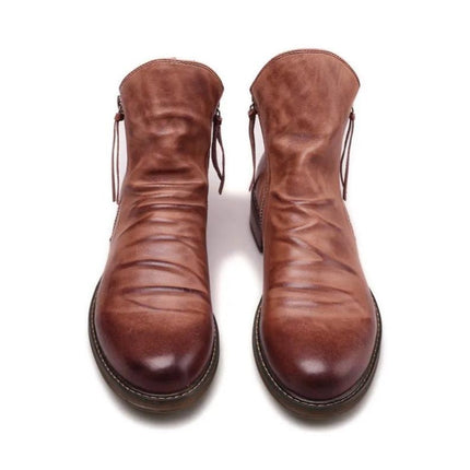 Botas Chelsea de piel auténtica Milano