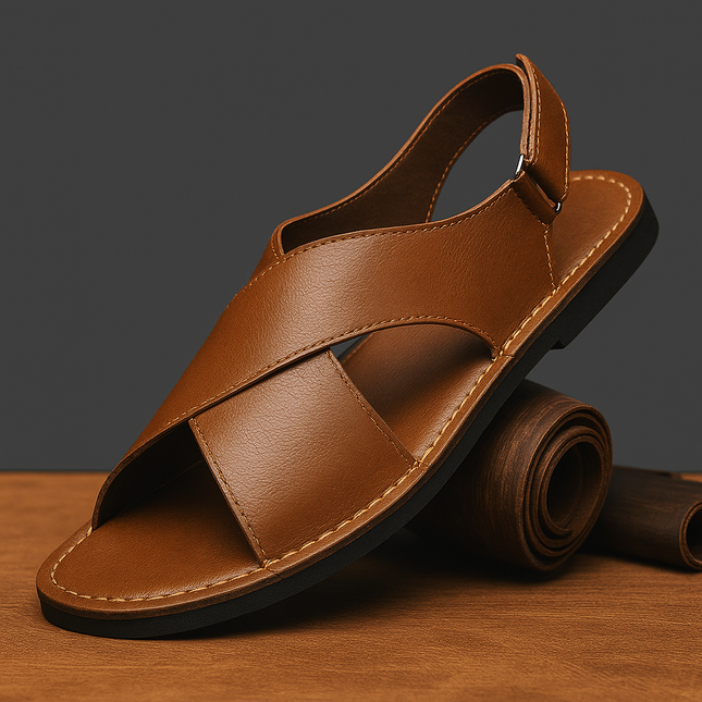 Sandalias de piel auténtica Luca Italiana
