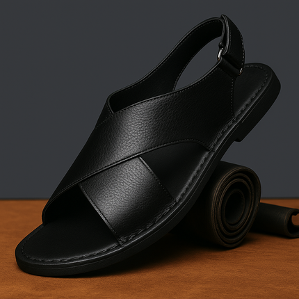 Sandalias de piel auténtica Luca Italiana