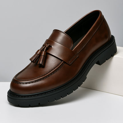 Mocasines de cuero con borlas Belmont