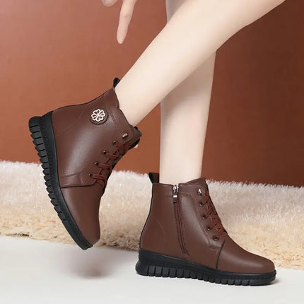 Bota de cuero comfortflex