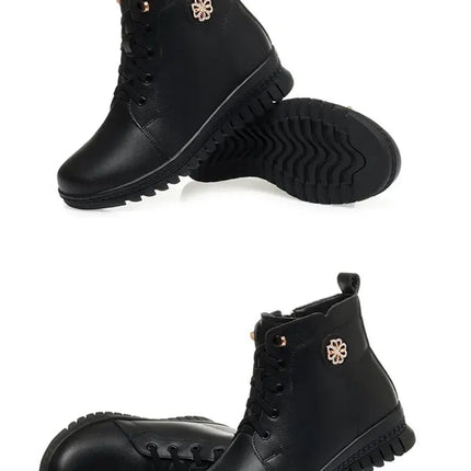 Bota de cuero comfortflex
