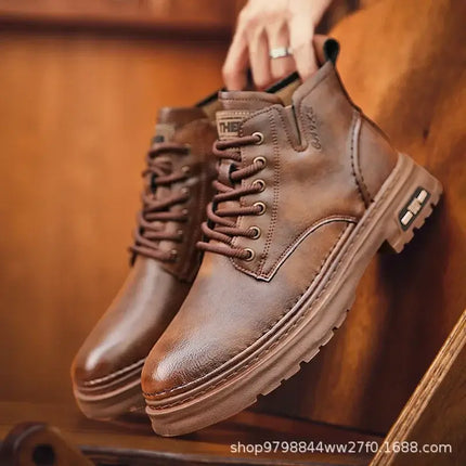 Botines Royal Ride Hombre | Elegancia Retro y Cuero Premium