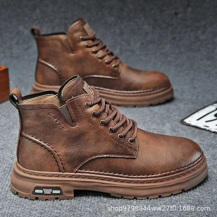 Botines Royal Ride Hombre | Elegancia Retro y Cuero Premium