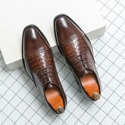Zapatos de vestir brogue de cuero Kensington