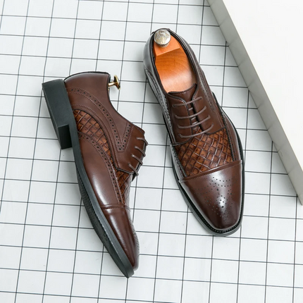 Zapatos de vestir brogue de cuero Kensington