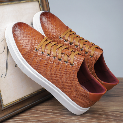 Zapatillas de piel tejida Salvatore