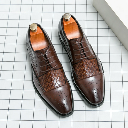 Zapatos de vestir brogue de cuero Kensington